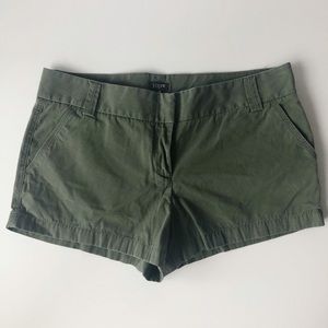 J.Crew Army Green City Fit Shorts- Size 10